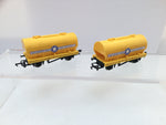 Hornby R237 OO Gauge PCV Cement Wagon Blue Circle x2