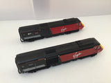 Hornby OO Gauge HST Power/Dummy Car 43093/43155 Virgin Livery