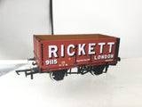 Oxford Rail 76MW7022 OO Gauge 7 Plank Wagon Rickett, London