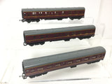 Lima 305312/305332 OO Gauge LMS Maroon Mk 1 Coaches x3