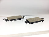 Peco GR-300 OO-9 Gauge Pair of Flat Wagons