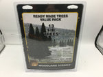 Woodland Scenics TR1586 4"-6" Evergreen Trees Pack (13/Pk)