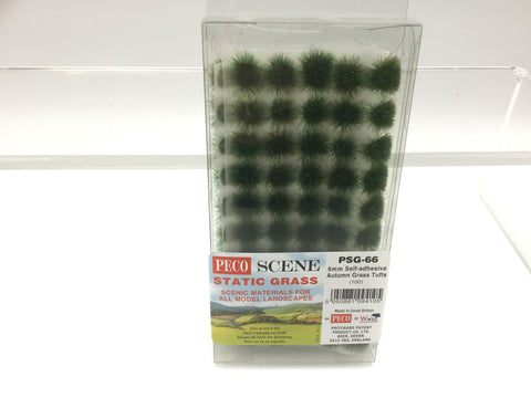 Peco PSG-66 6mm Self-Adhesive Autumn Grass Tufts (Approx 100)