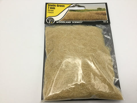 Woodland Scenics FS624 Static Grass 7mm Straw