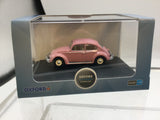 Oxford Diecast 76VWB011UK 1:76/OO Gauge VW Beetle Pink UK Reg