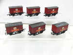 Hornby OO Gauge Covered Wagon Royal Mail x6 (Refinished)