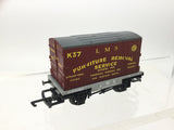 Hornby R6013 OO Gauge LMS Conflat Wagon with Container