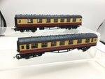 Hornby R1004 OO Gauge BR Red/Cream Stanier Coaches M3561x2