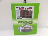 Metcalfe PO271 OO/HO Gauge Low Relief Bank & Shop Card Kit