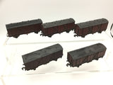 Hornby Dublo 4305 OO Gauge Passenger Fruit Van W2910 x5