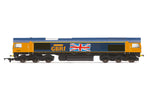 Hornby R3784 OO Gauge GBRF Class 66 No 66705 Golden Jubilee