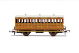 Hornby R40104A OO Gauge GNR, 4 Wheel Coach, 3rd Class, Fitted Lights, 1505 - Era 2