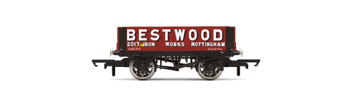 Hornby R60094 OO Gauge 4 Plank Wagon, Bestwood Iron Works - Era 3