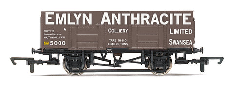 Hornby R60111 OO Gauge 21T Coal Wagon, Emlyn Anthracite - Era 3