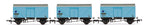 Hornby R60115 OO Gauge 12T Fish Van, Three Pack, BR - Era 6