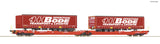 Roco 77401 HO Gauge DBAG T3000e Articulated Double Pocket Wagon VI