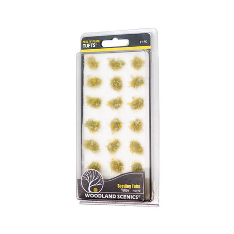 Woodland Scenics FS774 Peel 'n' Place Yellow Seeding Tufts (Pk 21)