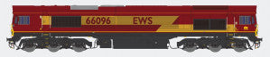 Dapol 2D-066-002D N Gauge Class 66 096 EWS Red/Gold (DCC-Fitted)