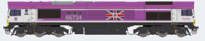 Dapol 2D-066-006 N Gauge Class 66 734 'Platinum Jubilee' GBRf Pink