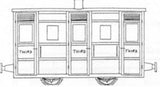 Dundas Models DM43 OO-9 Gauge Ffestiniog & Blaenau Rly 4 Wheel 3rd Class Coach Kit