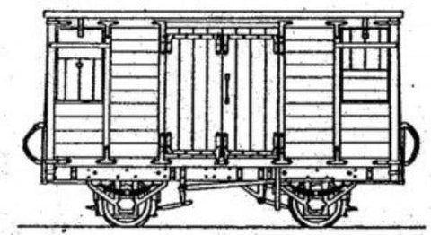 Dundas Models DM71 OO-9 Gauge Tralee & Dingle Railway Covered Cattle & Goods Van (9mm Gauge) Kit