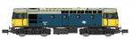 Gaugemaster GM2210604 N Gauge Class 33 012 BR Blue w/Yellow & Black Cabs