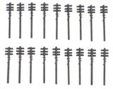 Gaugemaster GMKD14 N Gauge Telegraph Poles (18) Plastic Kit