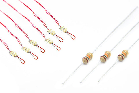 DCC Concepts LED-NLSW NANOlight (w/resistors) 6x (1 Colour) Daylight White