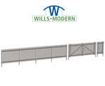 Wills SSM316 OO Gauge Modern Palisade Fencing with Gates